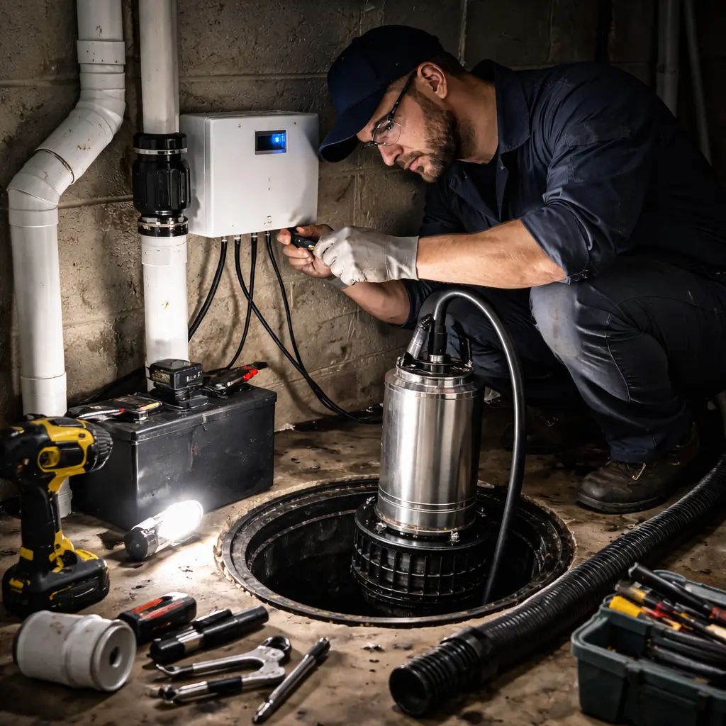 Sump pump maintenance in Stittsville