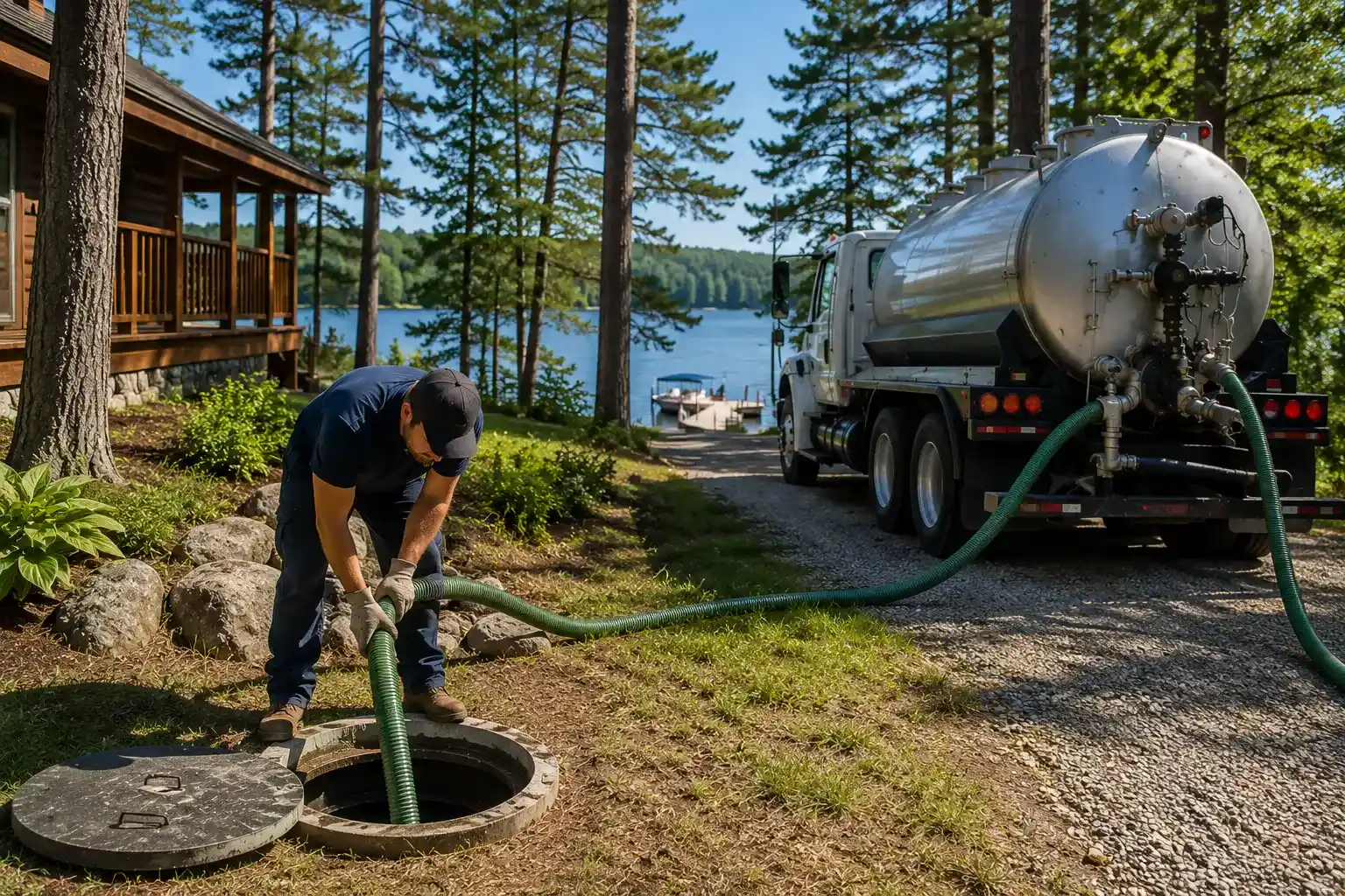 Septic system service in Stittsville